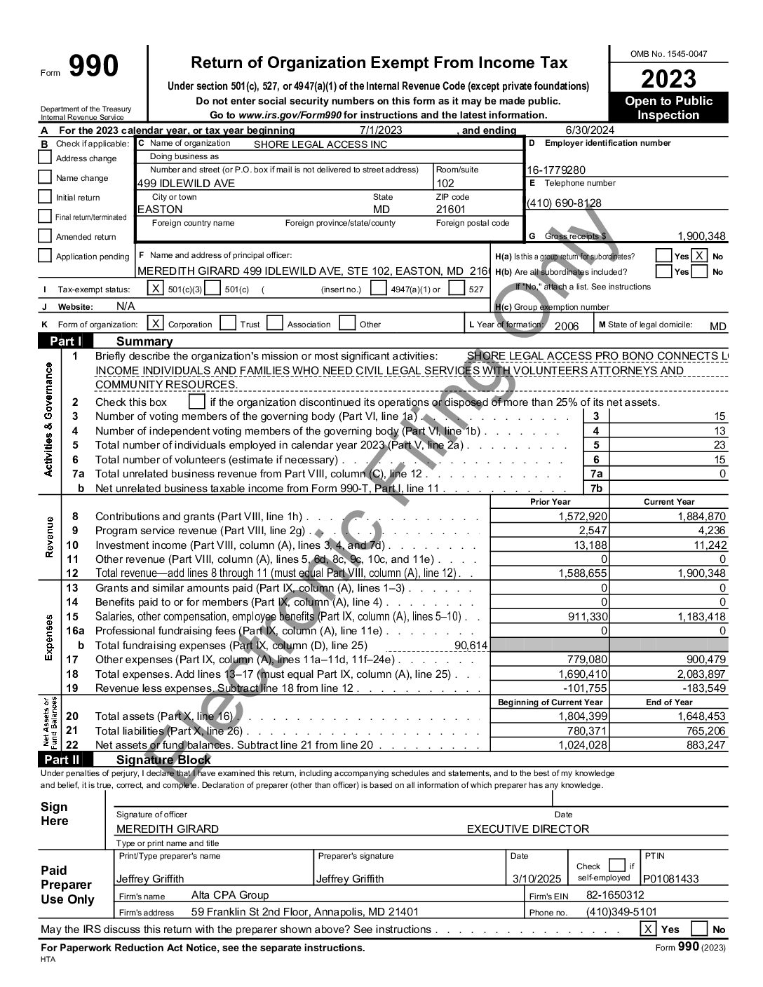 FY24 990