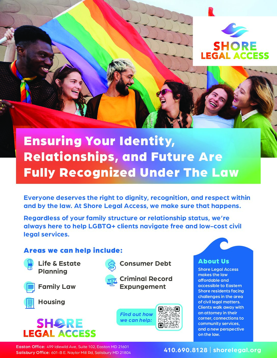 Shore Legal Access LGBTQ+ Services – English/Spanish